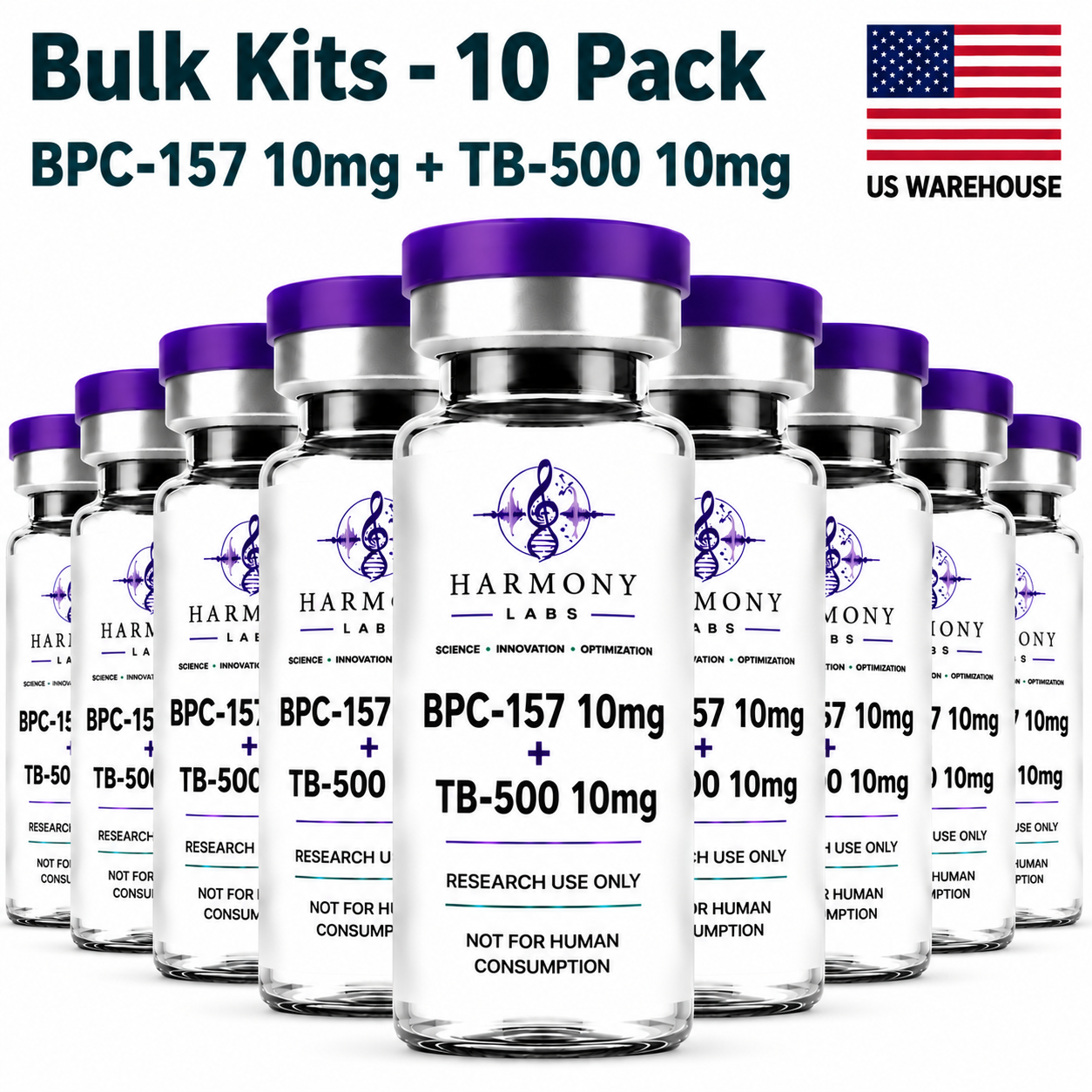 BPC-157 10mg + TB-500 10mgx10